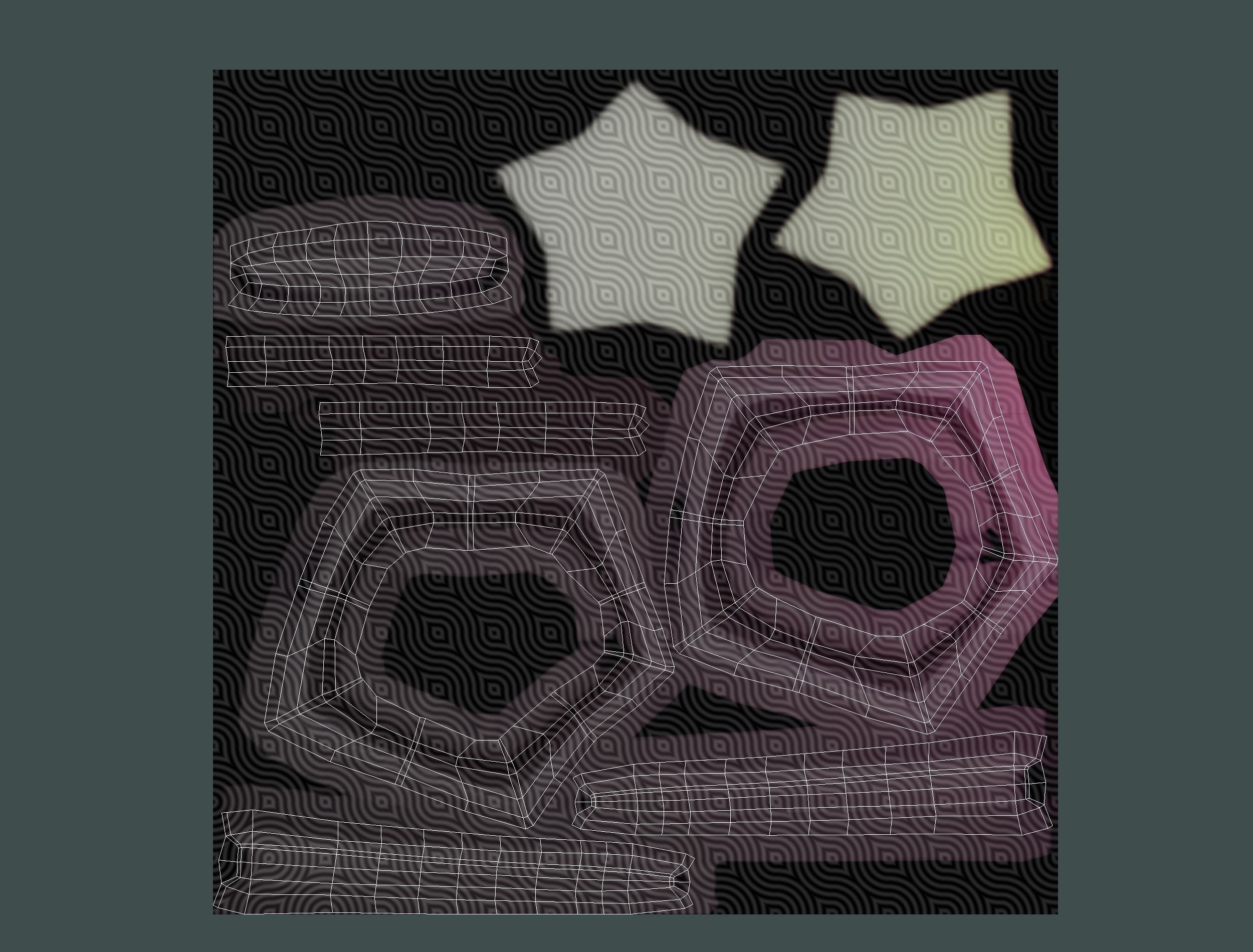 Party Glasses for Young Man Boy Bald Head Icon 3D model_16