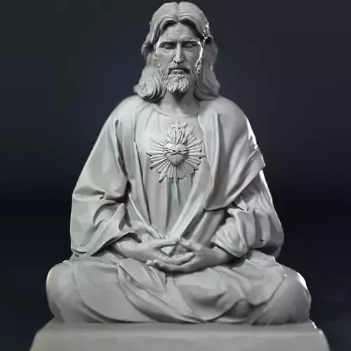 Jesus Statue v10  3D print model Jesus Statue v10  3D print model