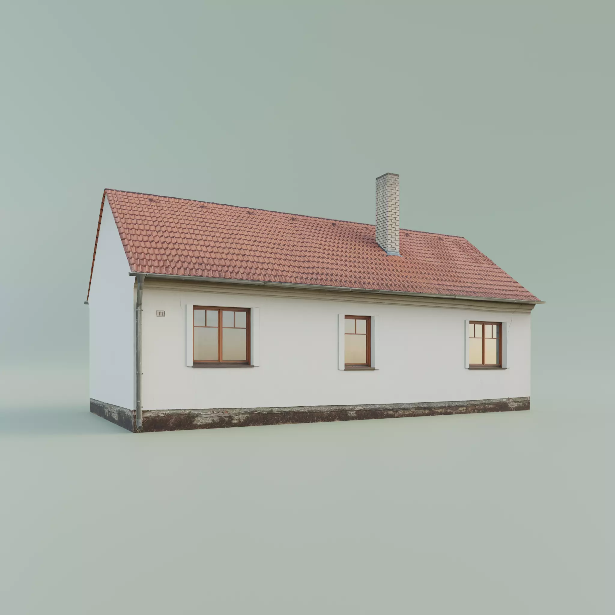 House low-poly realistic Low-poly 3D model_0