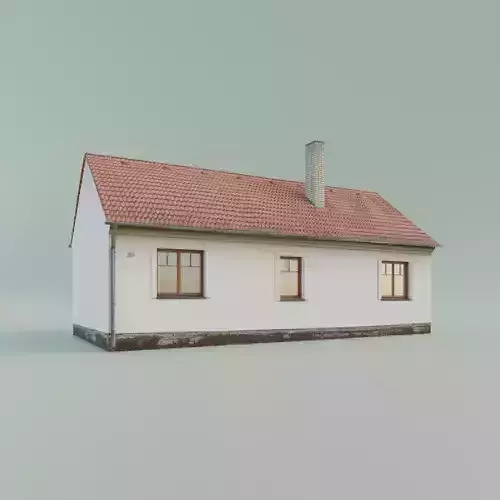 House low-poly realistic