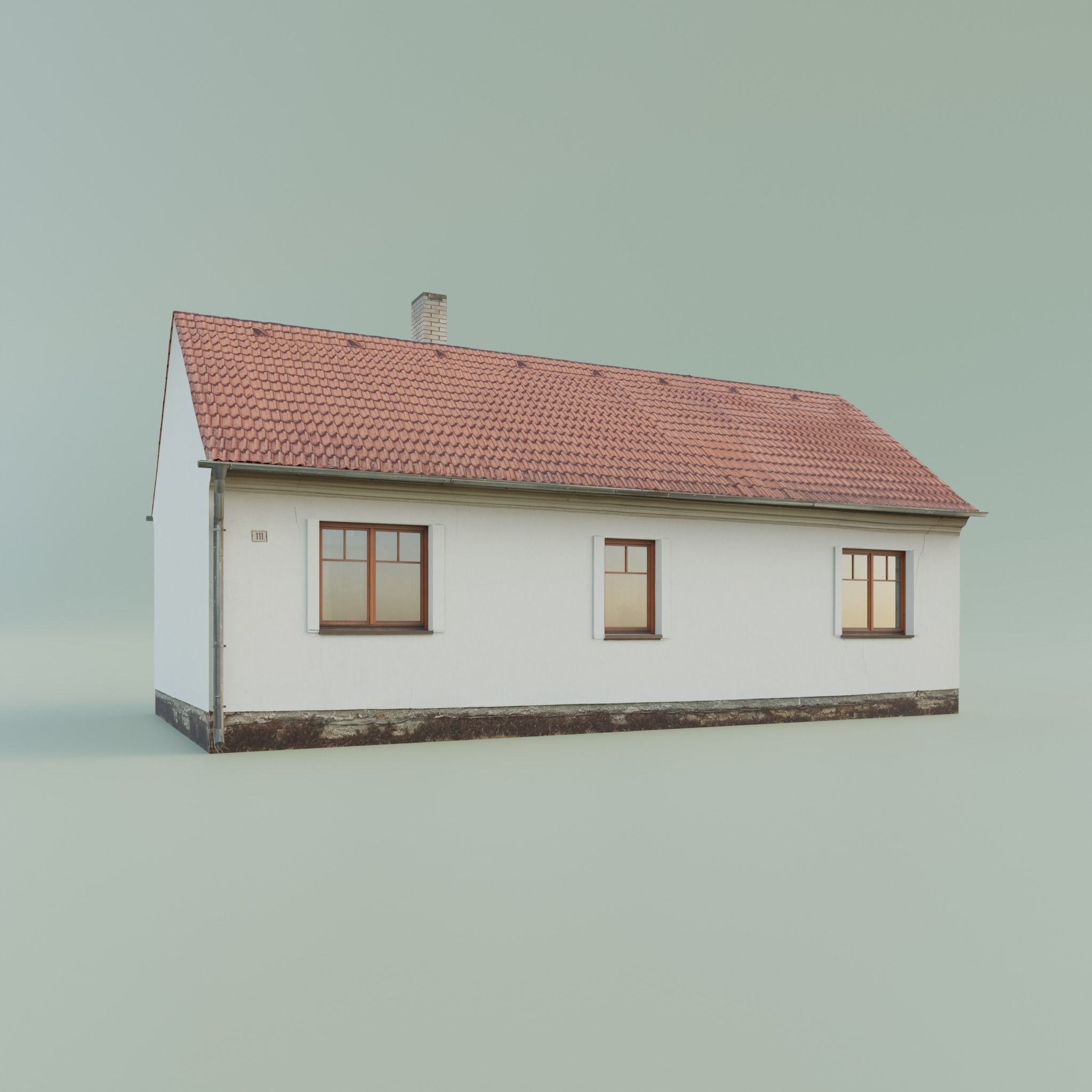 House low-poly realistic Low-poly 3D model_5