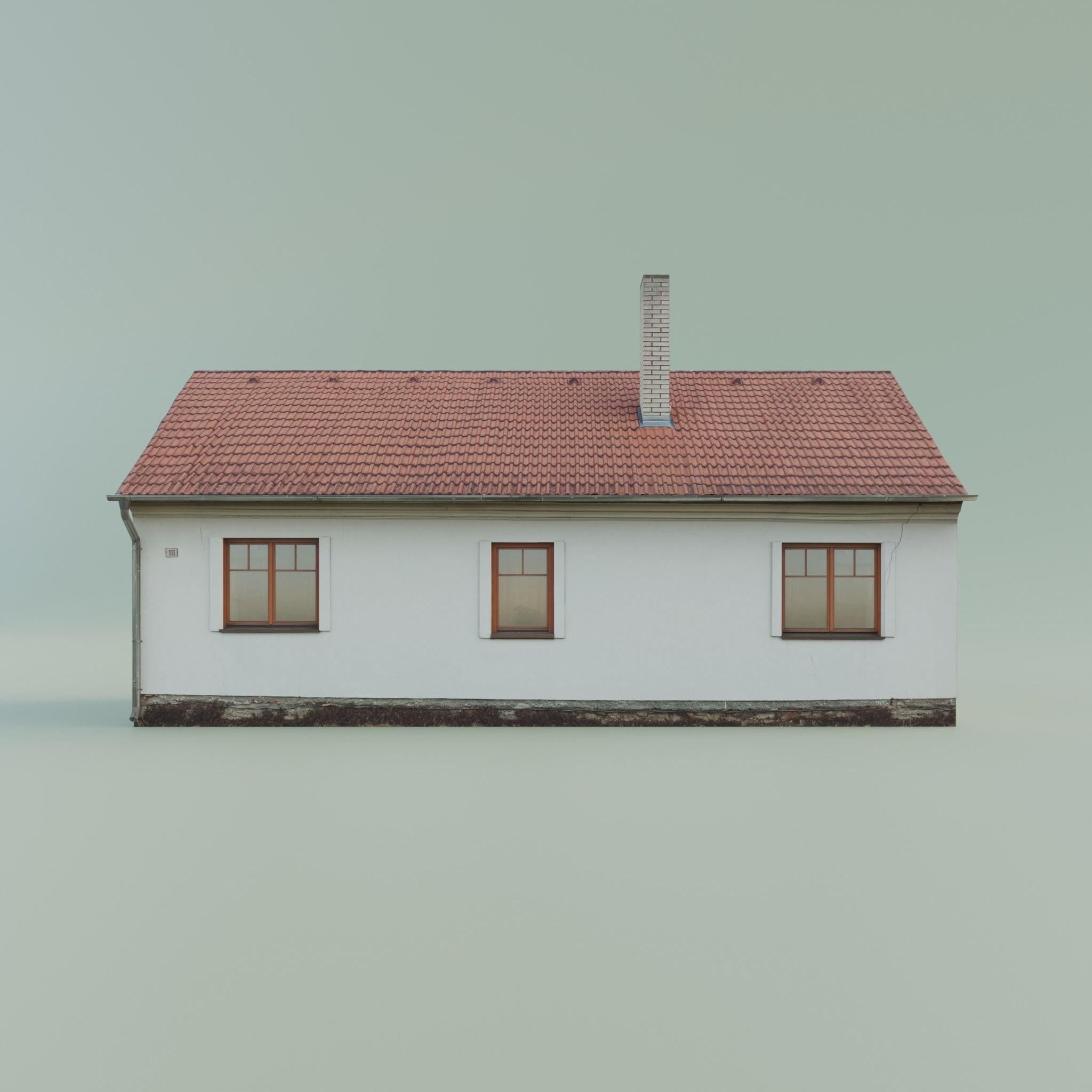 House low-poly realistic Low-poly 3D model_1