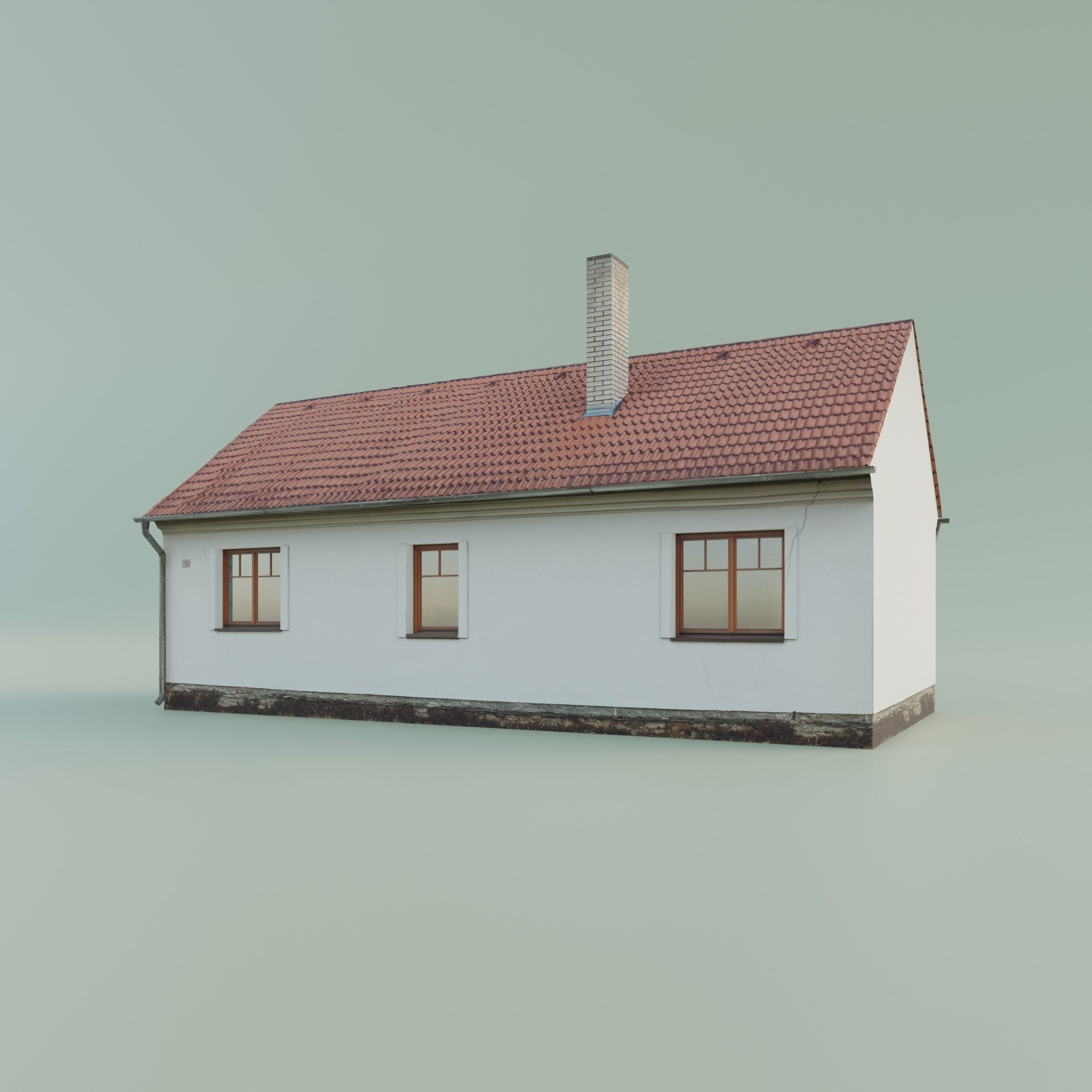House low-poly realistic Low-poly 3D model_2