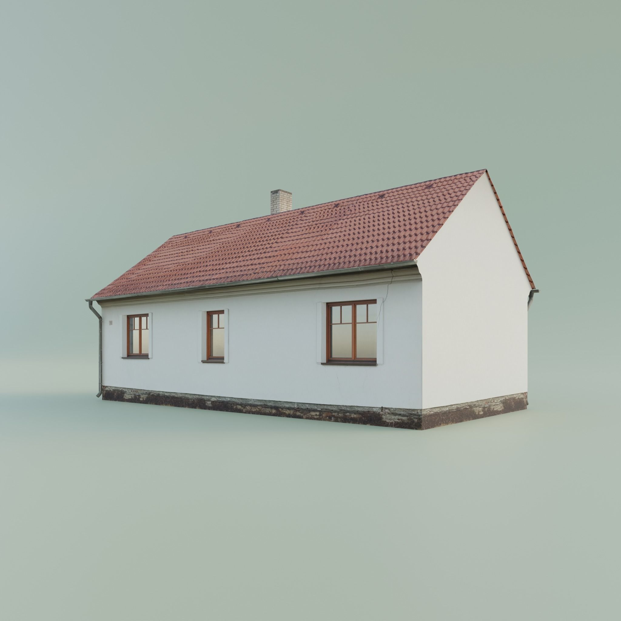 House low-poly realistic Low-poly 3D model_7