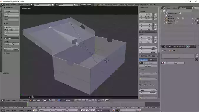 Cardboard Box 3D model