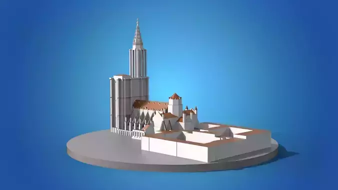 Cathedrale Notre Dame de Strasbourg 3D model