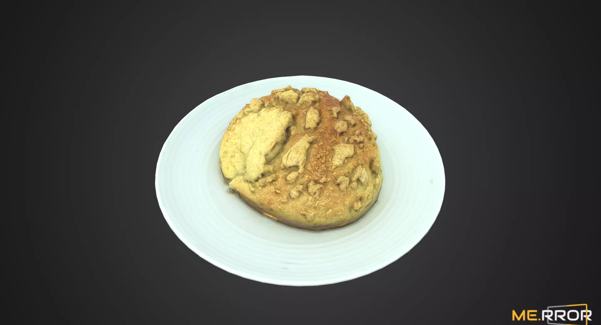 Game Ready Streusel Bread Low-poly 3D model