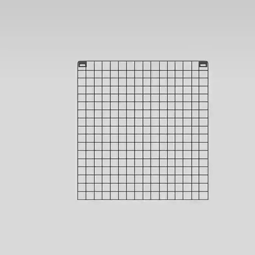 Metal Wall Storage Grid Black