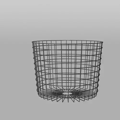 Metal Storage Basket Black