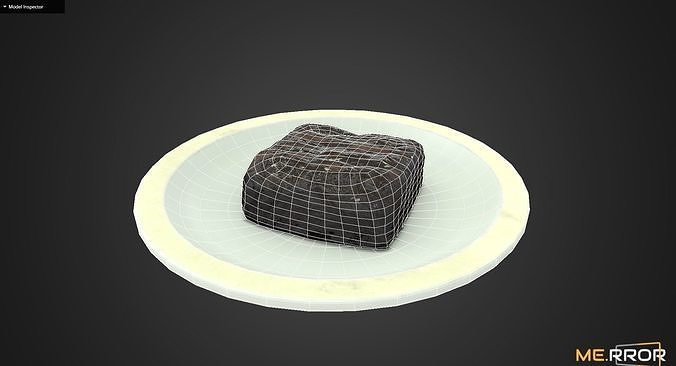 Game Ready Brownie Low-poly 3D model 4