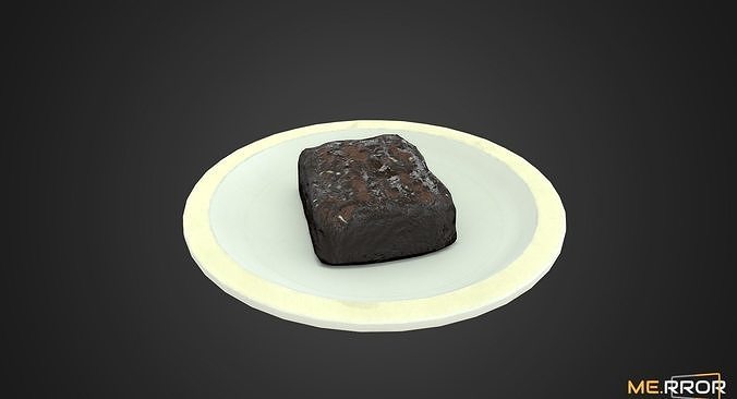 Game Ready Brownie Low-poly 3D model 3