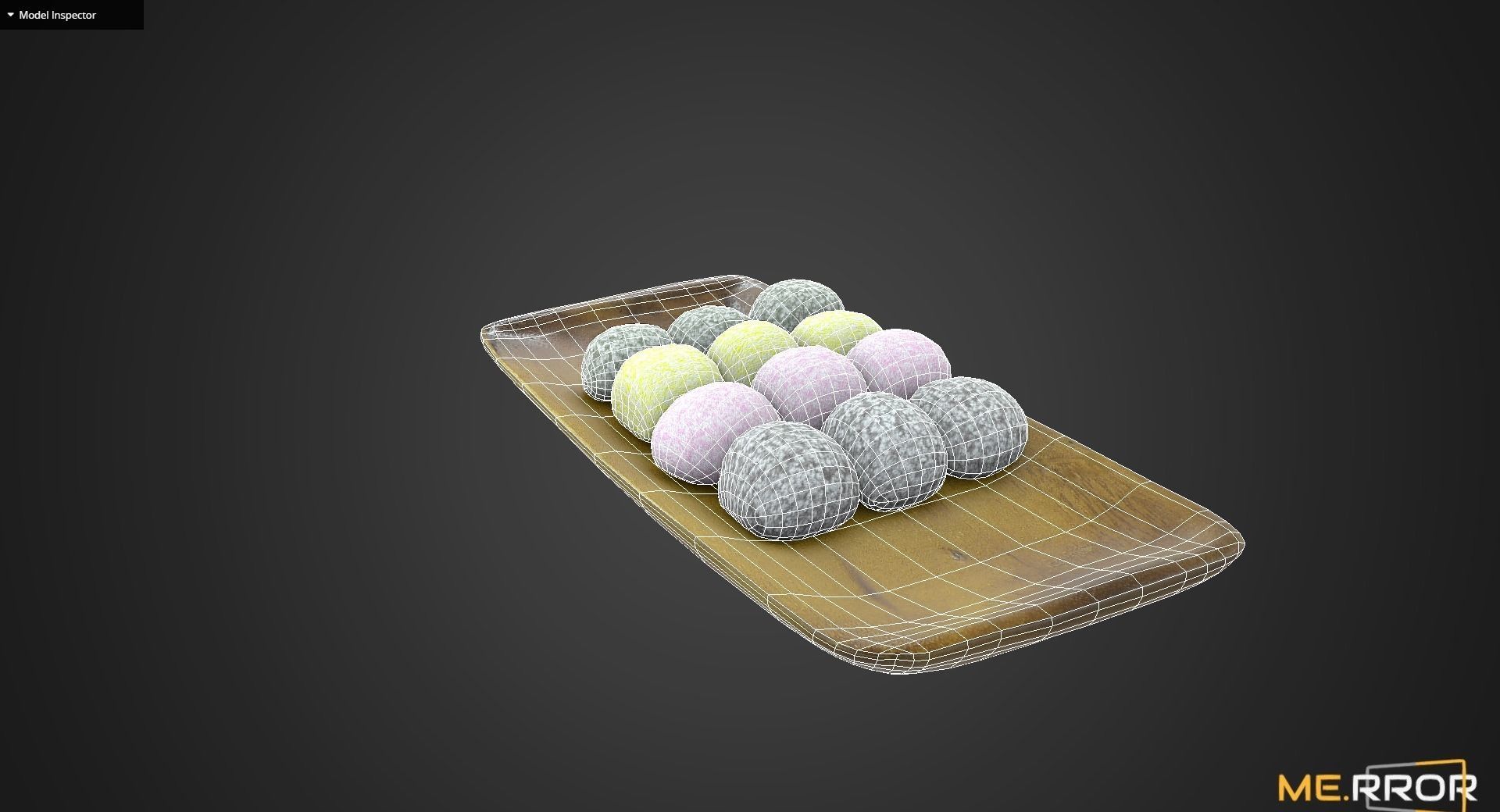 Game Ready Korean Rice Cake Gyengdan 4 Low-poly 3D model_2