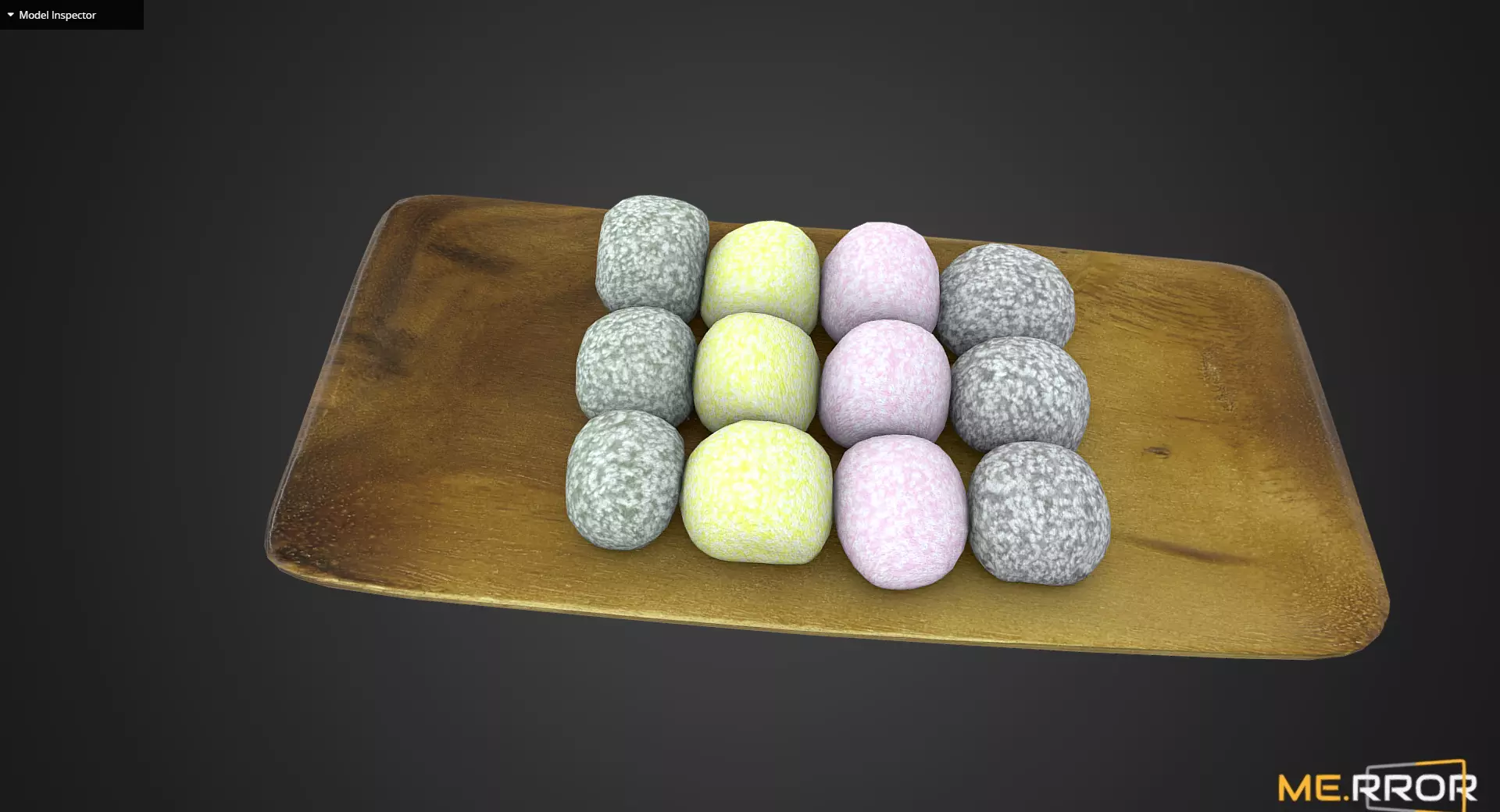 Game Ready Korean Rice Cake Gyengdan 4 Low-poly 3D model_0