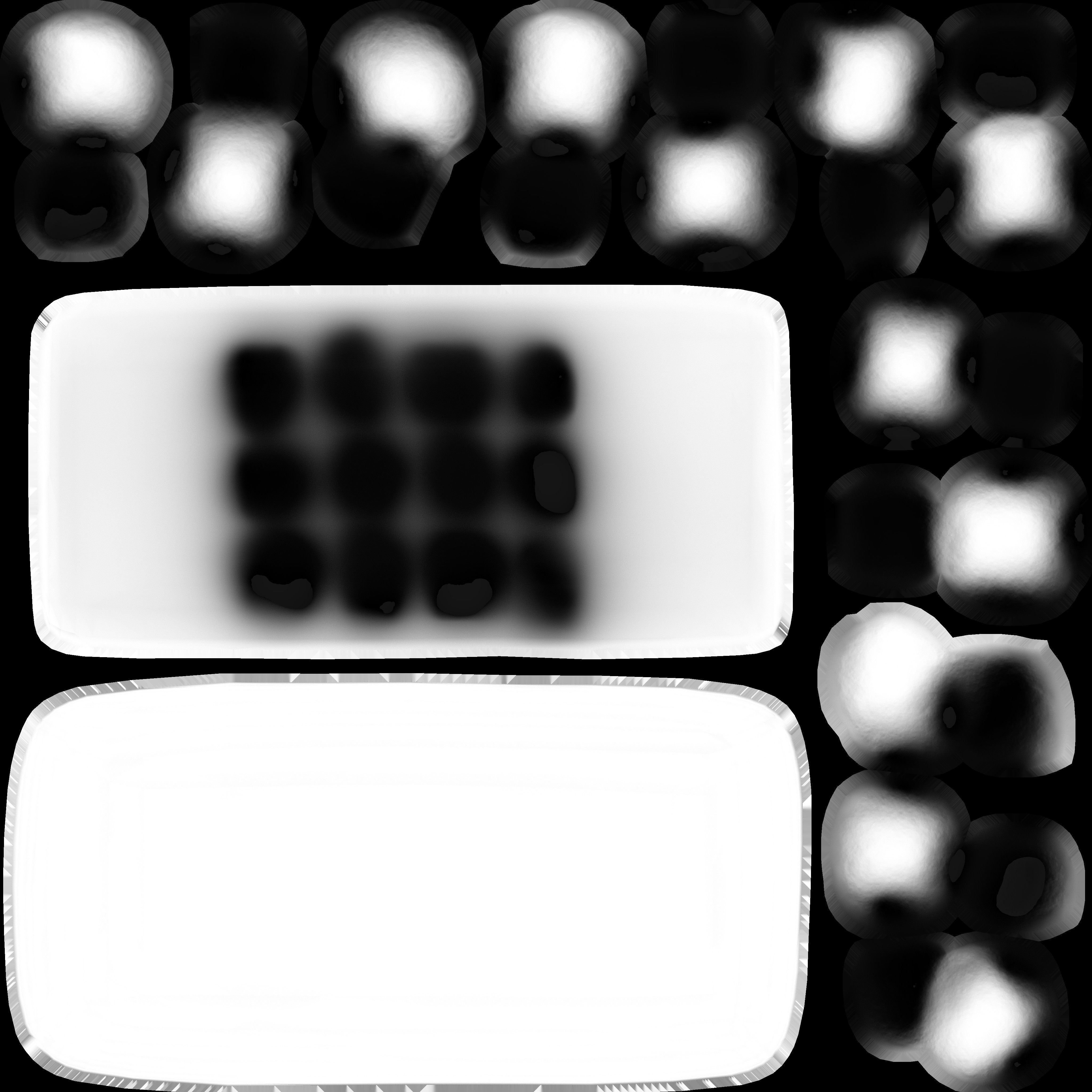 Game Ready Korean Rice Cake Gyengdan 4 Low-poly 3D model_13