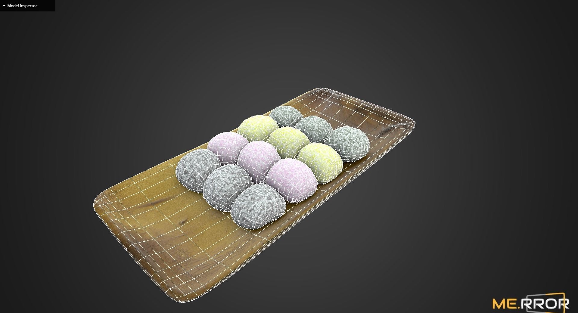 Game Ready Korean Rice Cake Gyengdan 4 Low-poly 3D model_3