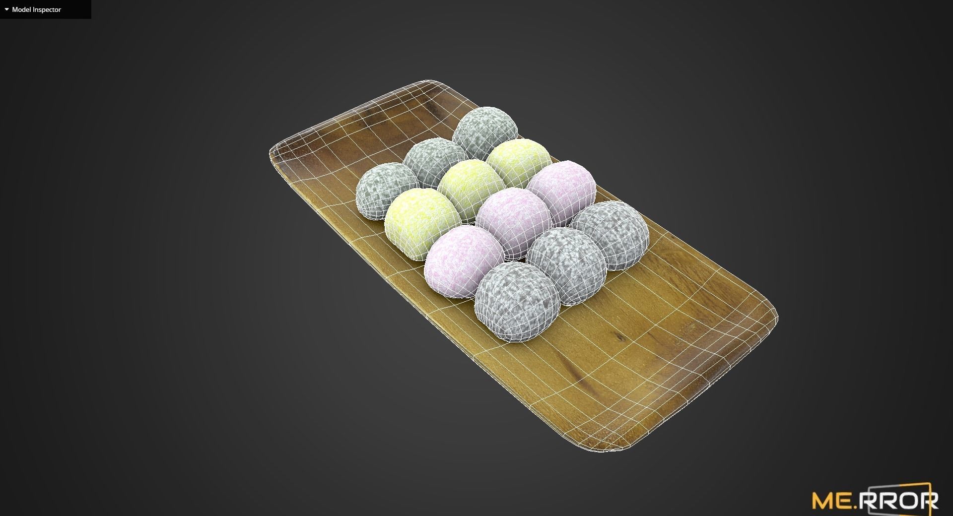 Game Ready Korean Rice Cake Gyengdan 4 Low-poly 3D model_7