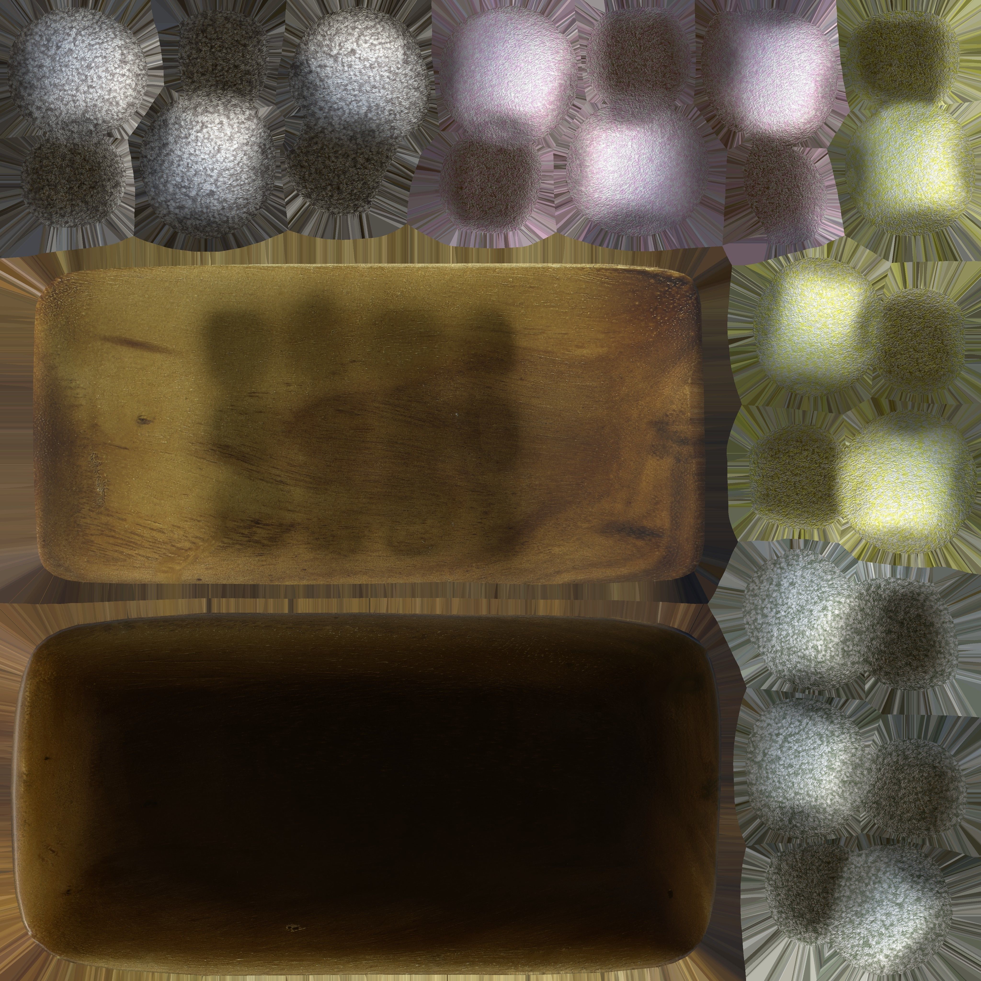 Game Ready Korean Rice Cake Gyengdan 4 Low-poly 3D model_15