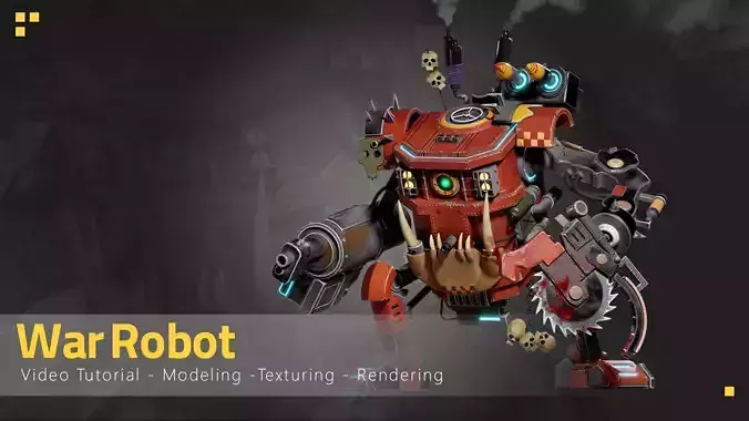 War Robot-Tutorial Full Process 3D model