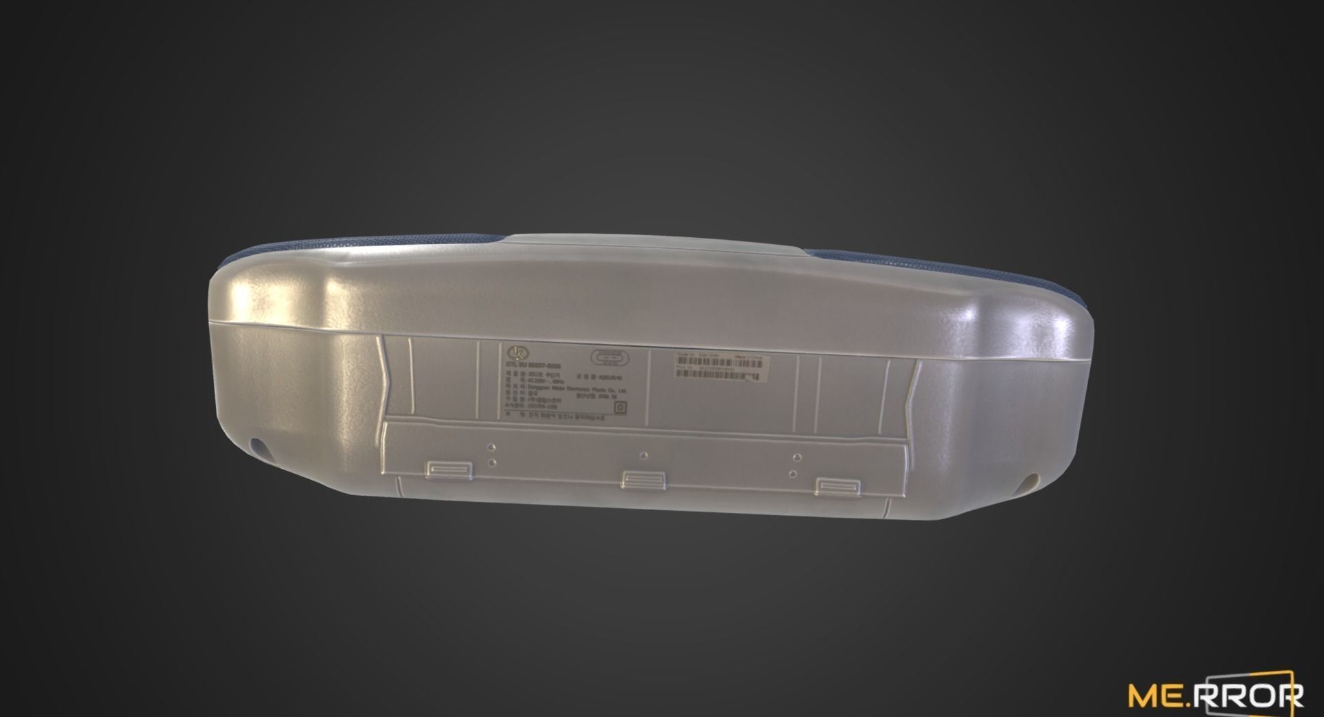 Game Ready Vintage Cassette Radio 3 Low-poly 3D model_5