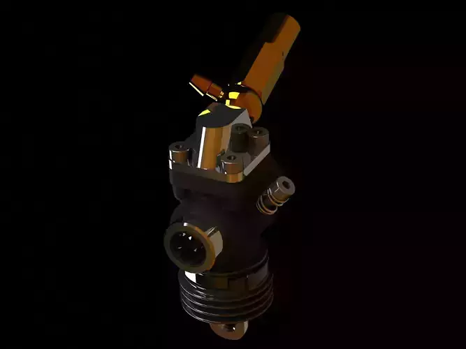 Nitro Engine Carburetor for Rc Cars 3D model