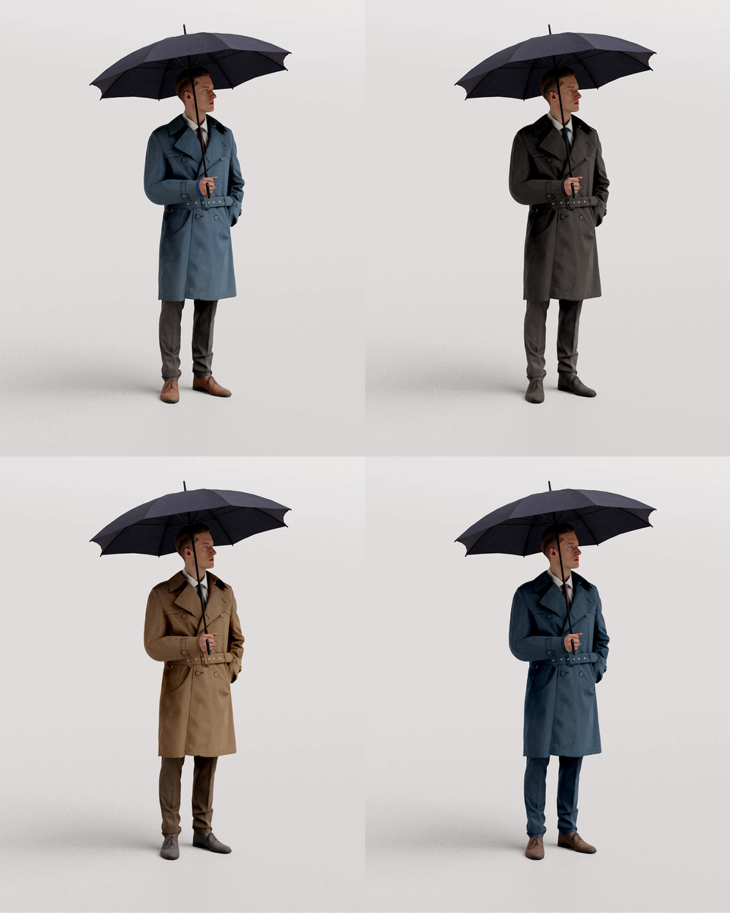 Humano 20-Collection 11 -  WINTER AUTUMN PEOPLE - 20x 3D models  3D model_93