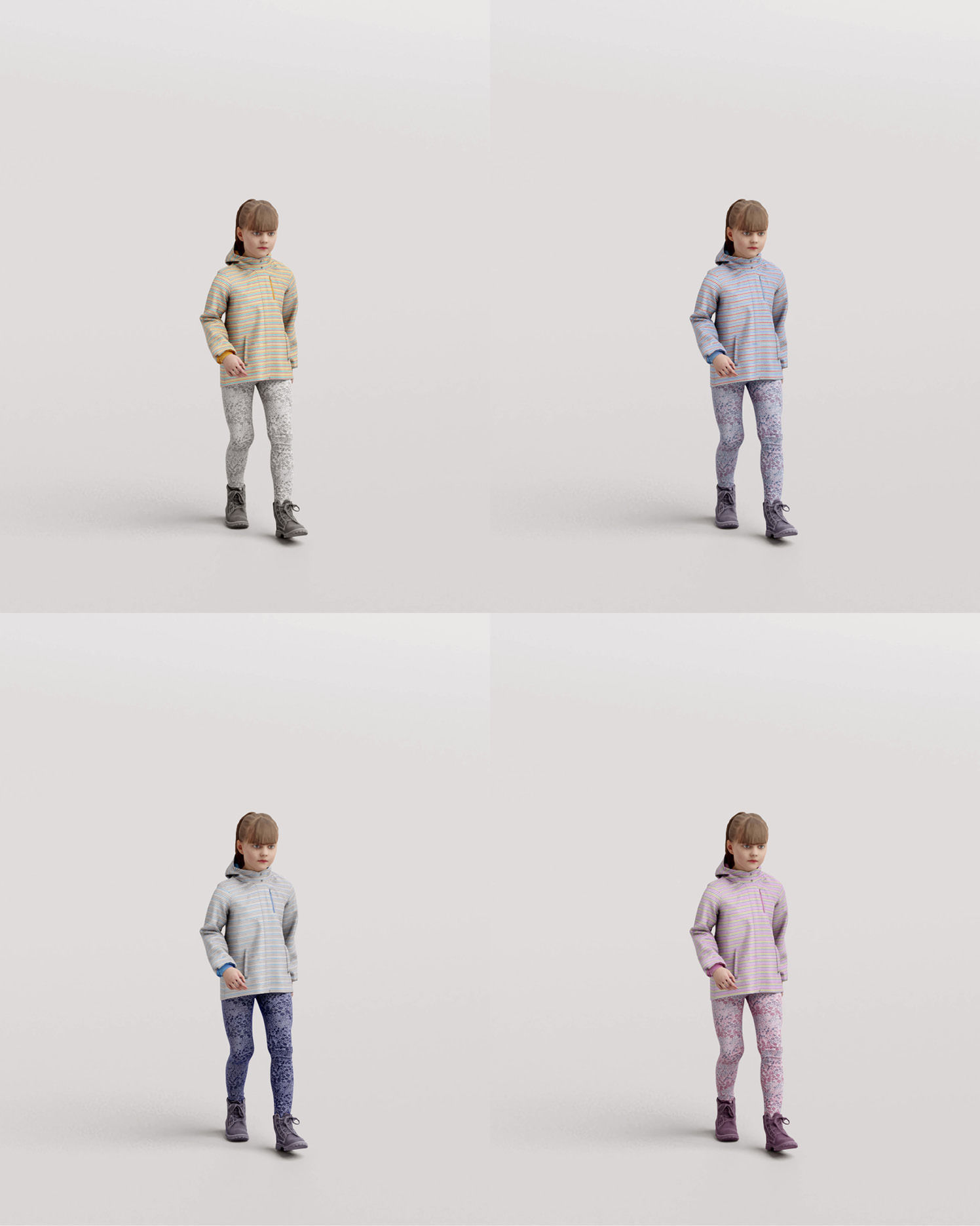 Humano 20-Collection 11 -  WINTER AUTUMN PEOPLE - 20x 3D models  3D model_88