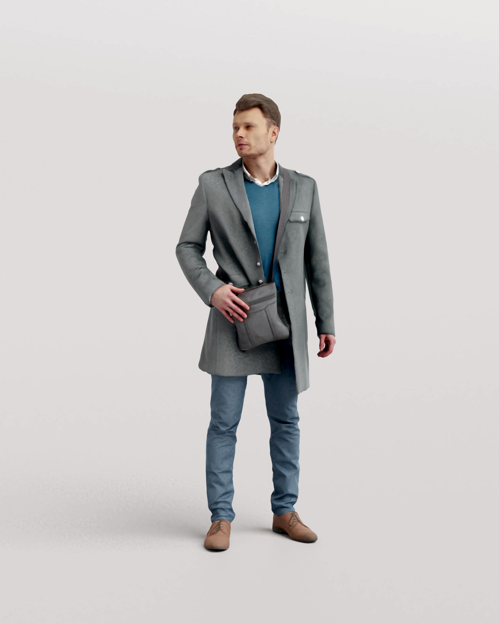 Humano 20-Collection 11 -  WINTER AUTUMN PEOPLE - 20x 3D models  3D model_48