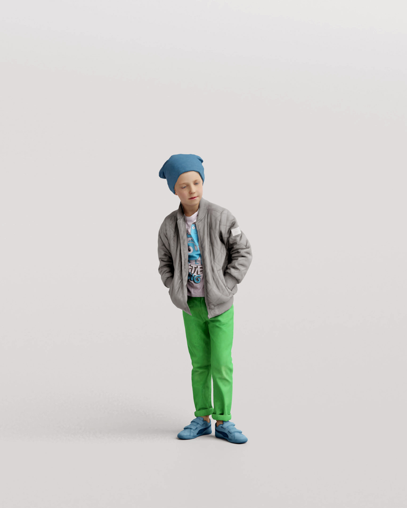 Humano 20-Collection 11 -  WINTER AUTUMN PEOPLE - 20x 3D models  3D model_46