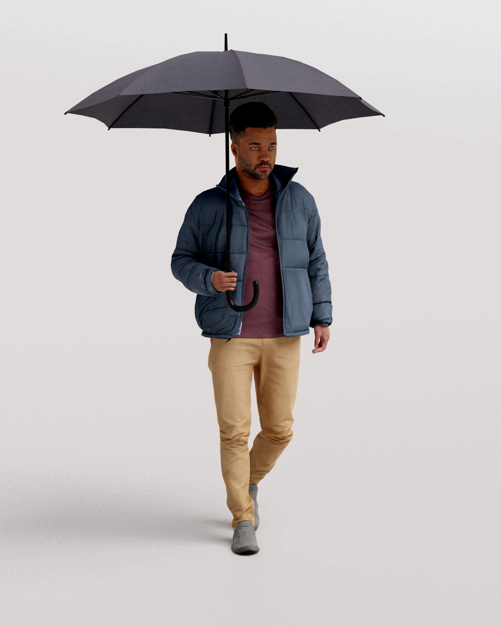 Humano 20-Collection 11 -  WINTER AUTUMN PEOPLE - 20x 3D models  3D model_5