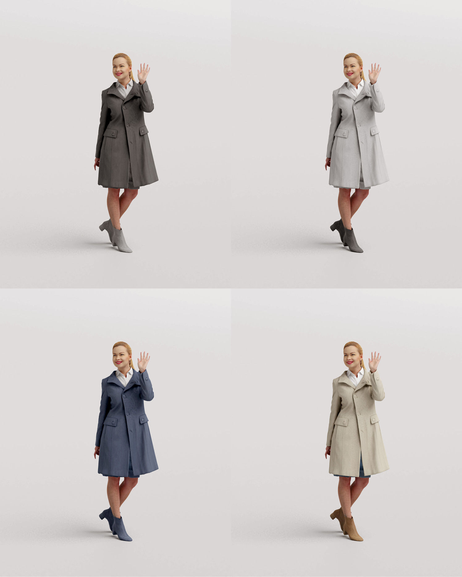 Humano 20-Collection 11 -  WINTER AUTUMN PEOPLE - 20x 3D models  3D model_91