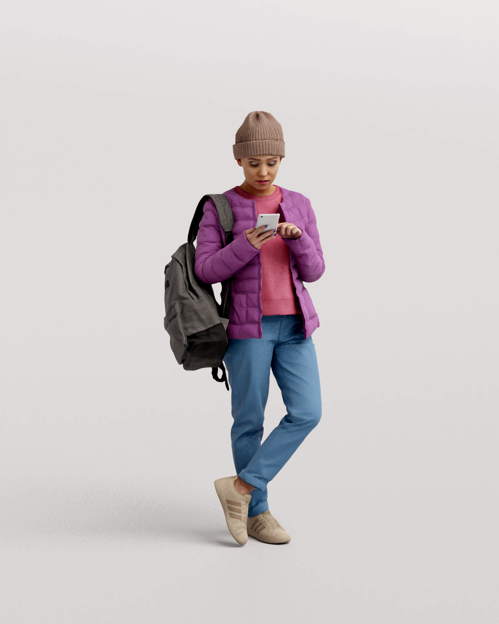 Humano 20-Collection 11 -  WINTER AUTUMN PEOPLE - 20x 3D models  3D model_29
