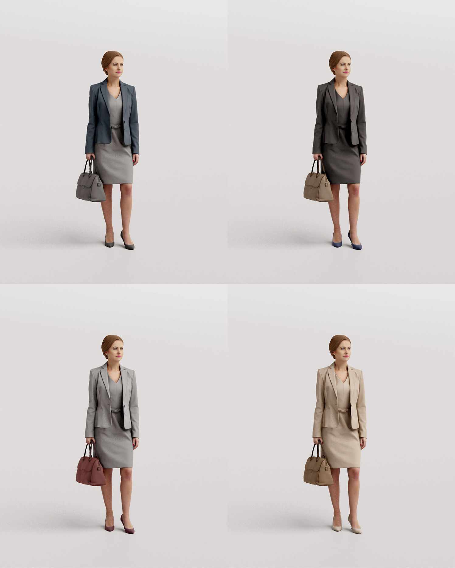 Humano 20-Collection 11 -  WINTER AUTUMN PEOPLE - 20x 3D models  3D model_86