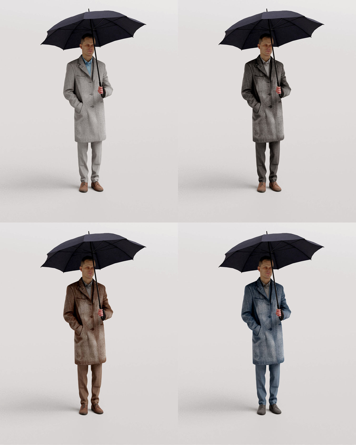 Humano 20-Collection 11 -  WINTER AUTUMN PEOPLE - 20x 3D models  3D model_87
