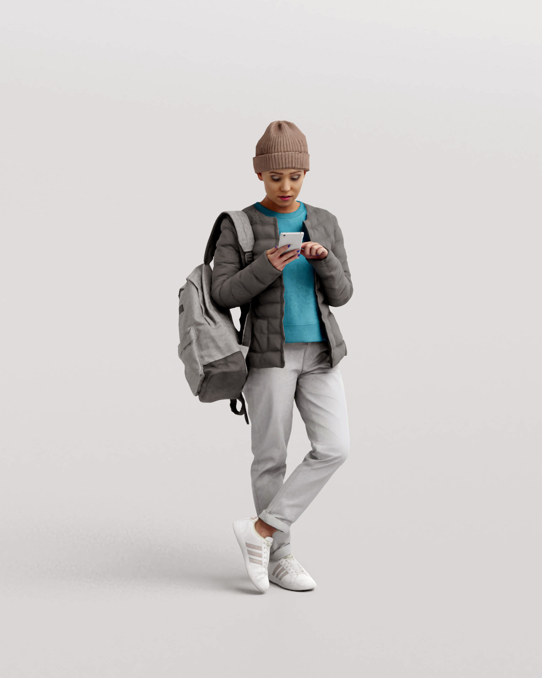 Humano 20-Collection 11 -  WINTER AUTUMN PEOPLE - 20x 3D models  3D model_28