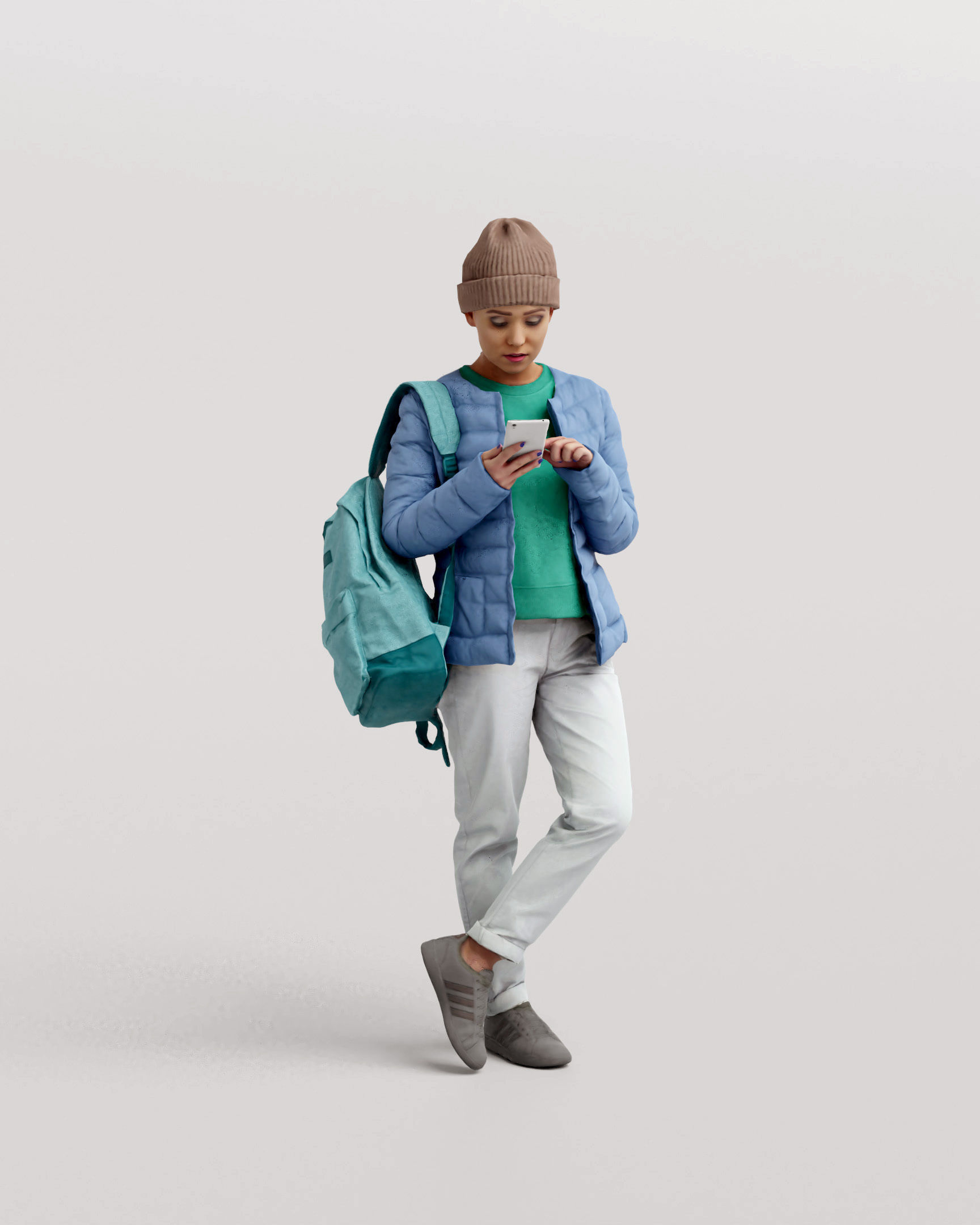 Humano 20-Collection 11 -  WINTER AUTUMN PEOPLE - 20x 3D models  3D model_27