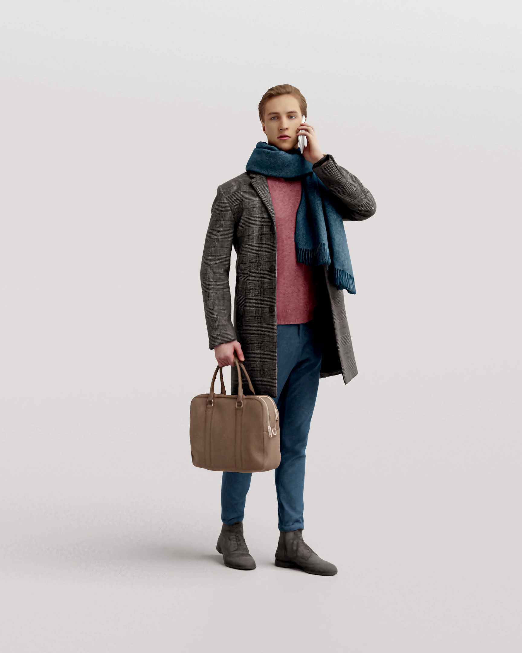 Humano 20-Collection 11 -  WINTER AUTUMN PEOPLE - 20x 3D models  3D model_52
