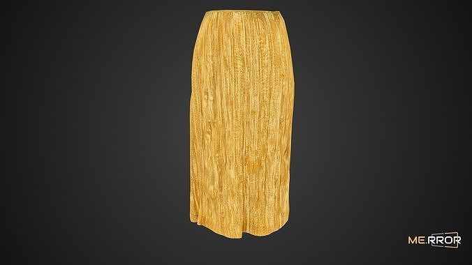 Game Ready Gold Skirt Low-poly 3D model