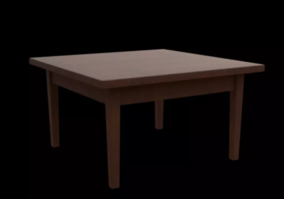old table 3D model_0