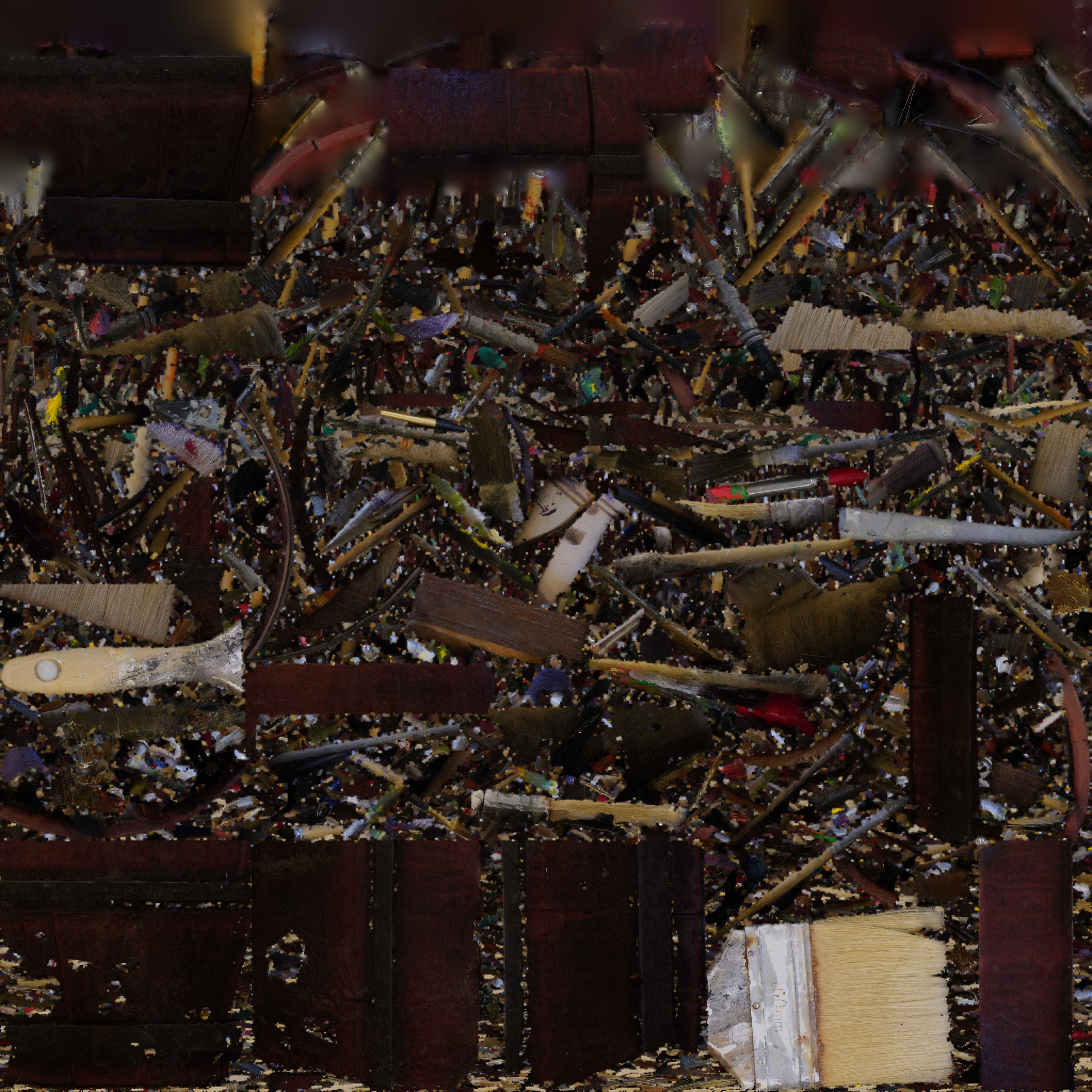 Brush and Basket Set 3D model_11