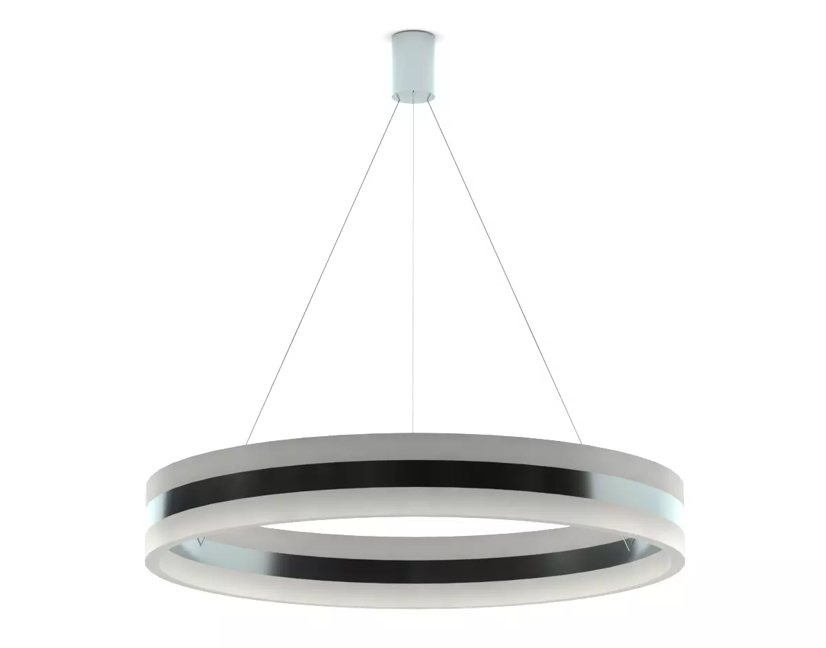 Ceiling light - Modern halo chandelier with double LED 3D model