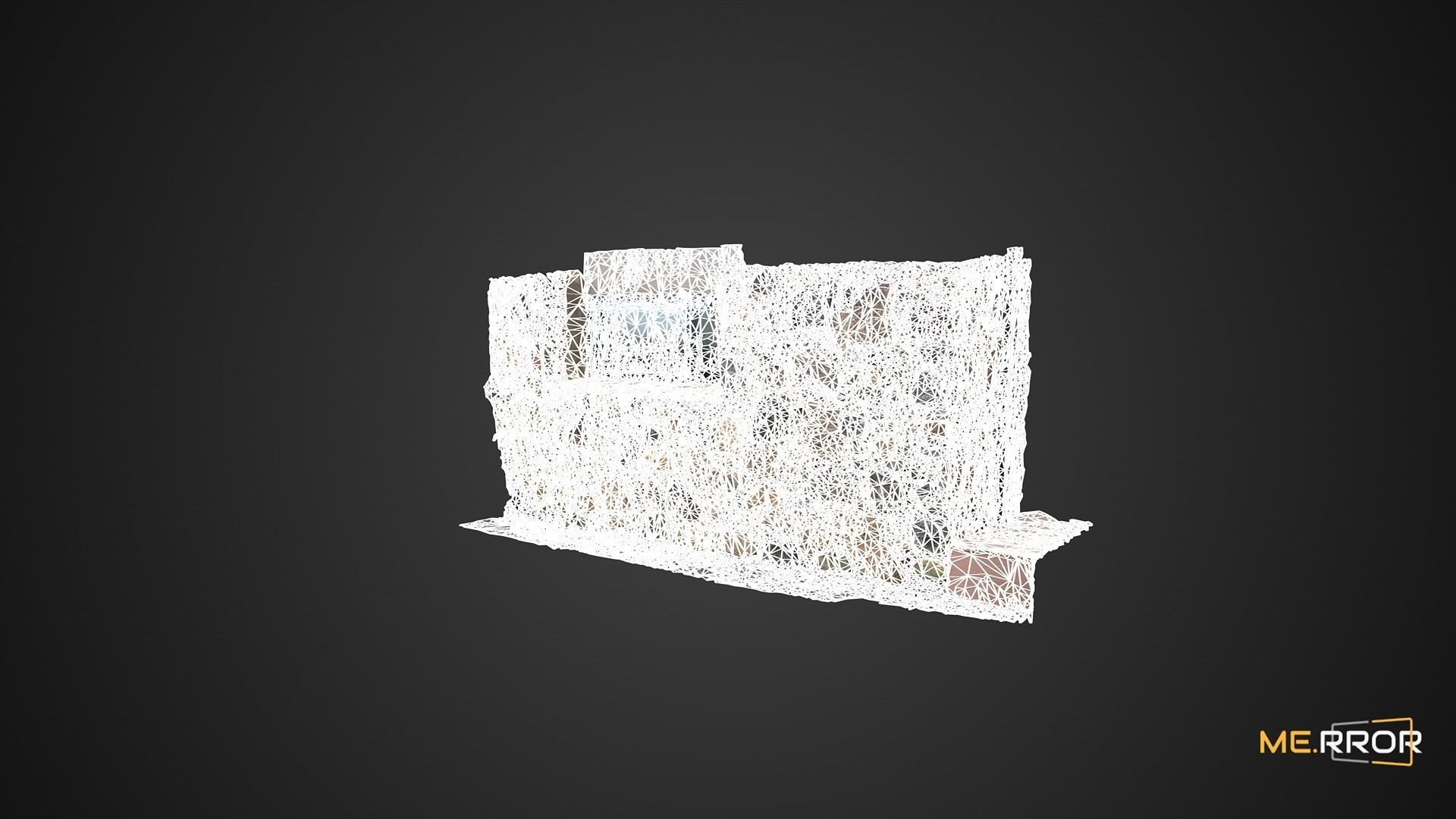 Stone Wall of Jeju Island House 3D model_3