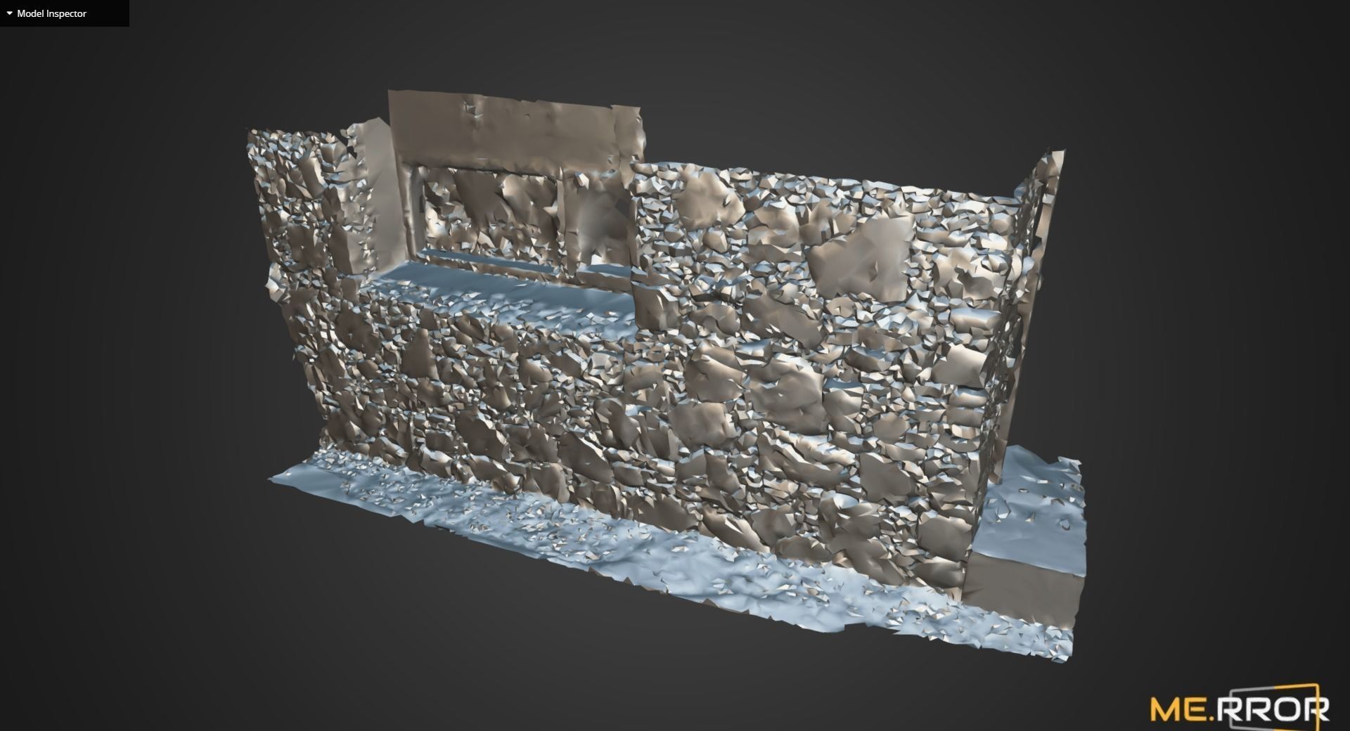 Stone Wall of Jeju Island House 3D model_14