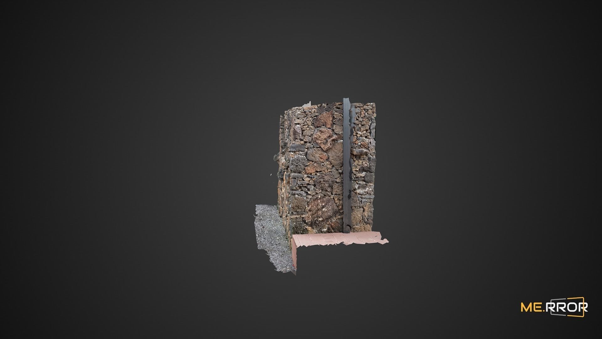 Stone Wall of Jeju Island House 3D model_7