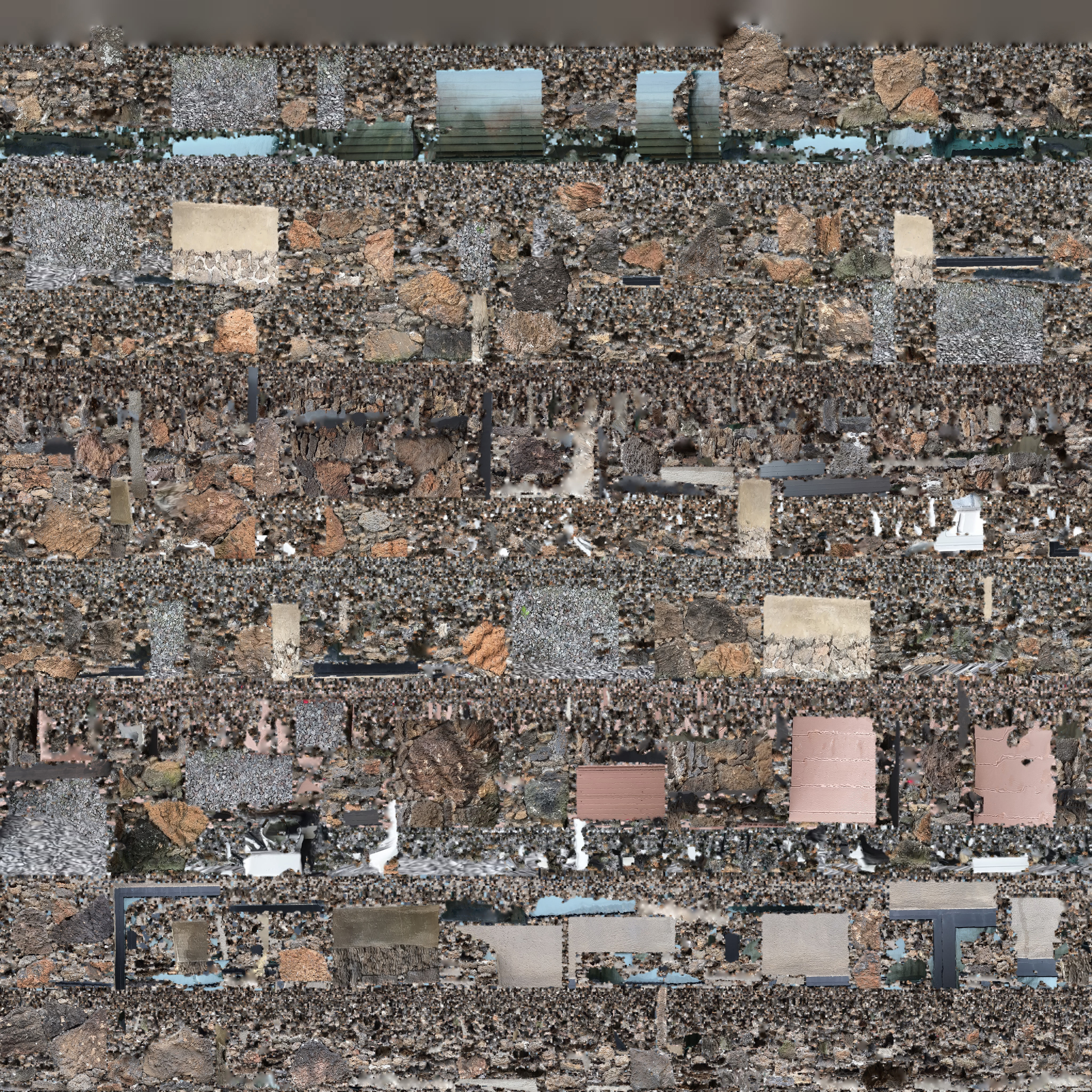 Stone Wall of Jeju Island House 3D model_15