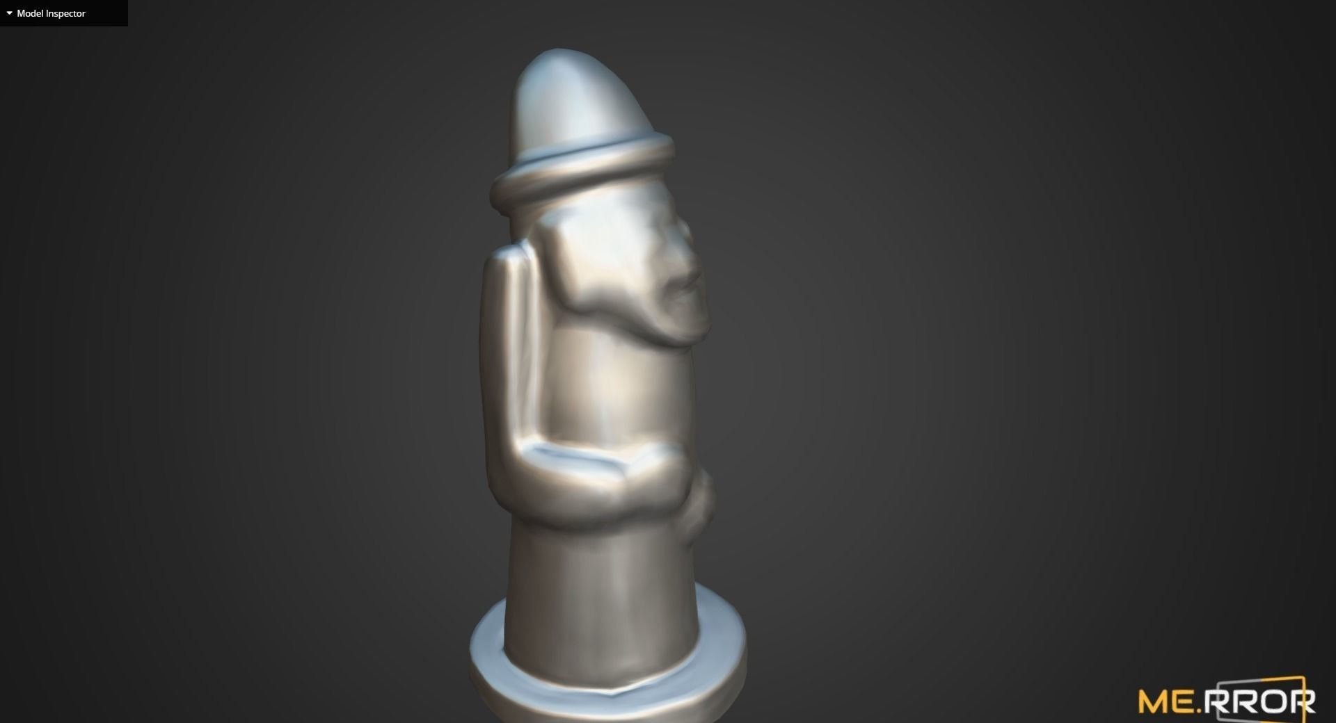 Game Ready Dolharubang Traditional Stone Statue of Jeju Low-poly 3D model_11