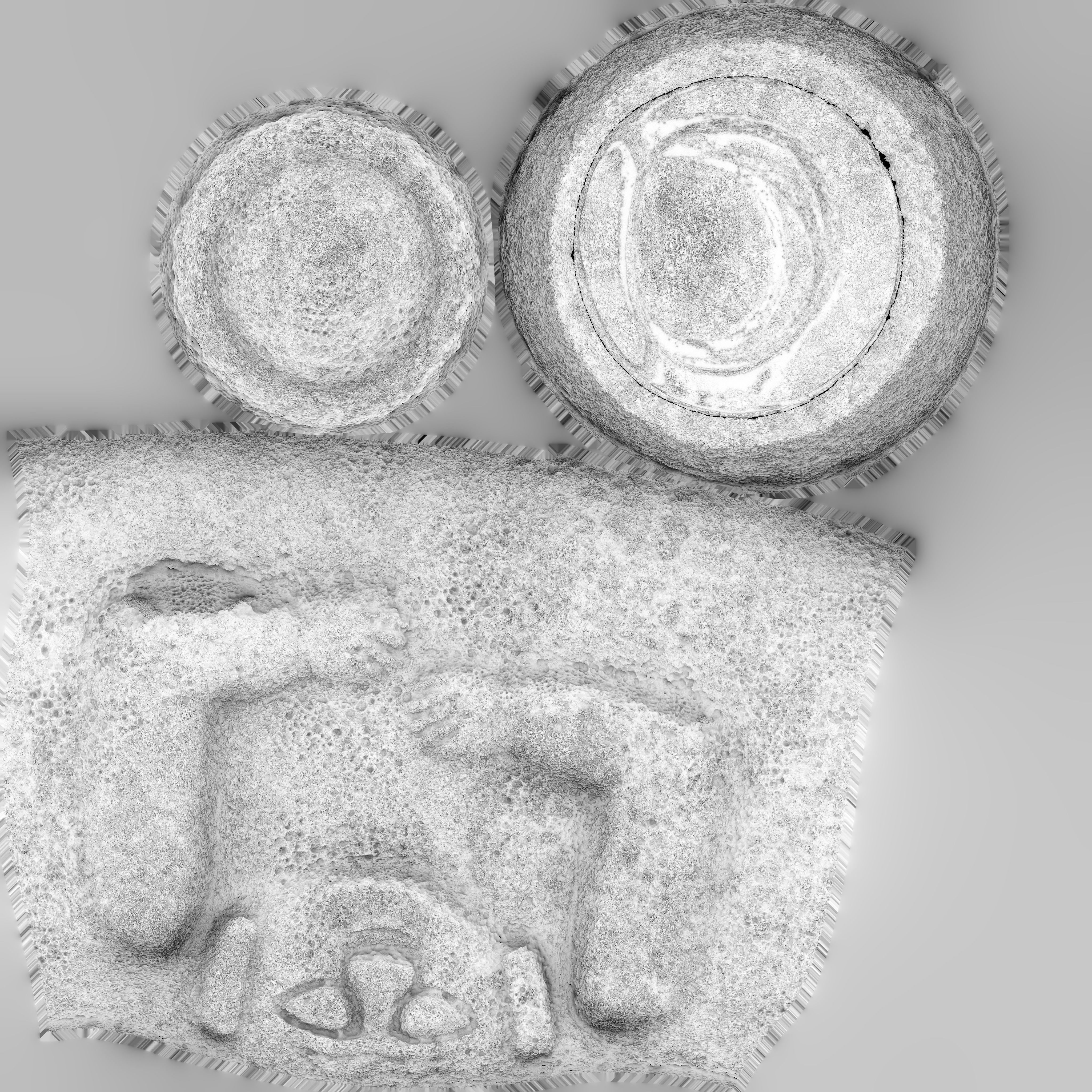 Game Ready Dolharubang Traditional Stone Statue of Jeju Low-poly 3D model_17