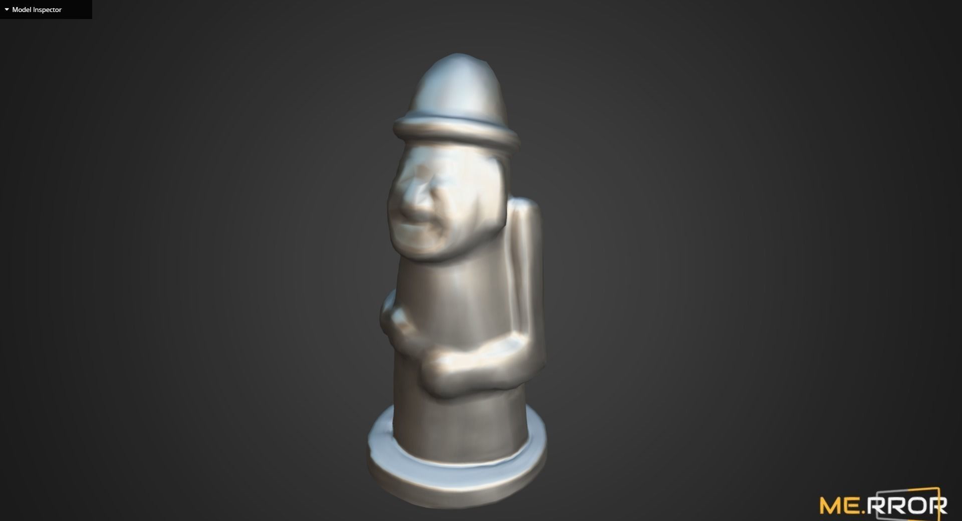 Game Ready Dolharubang Traditional Stone Statue of Jeju Low-poly 3D model_9