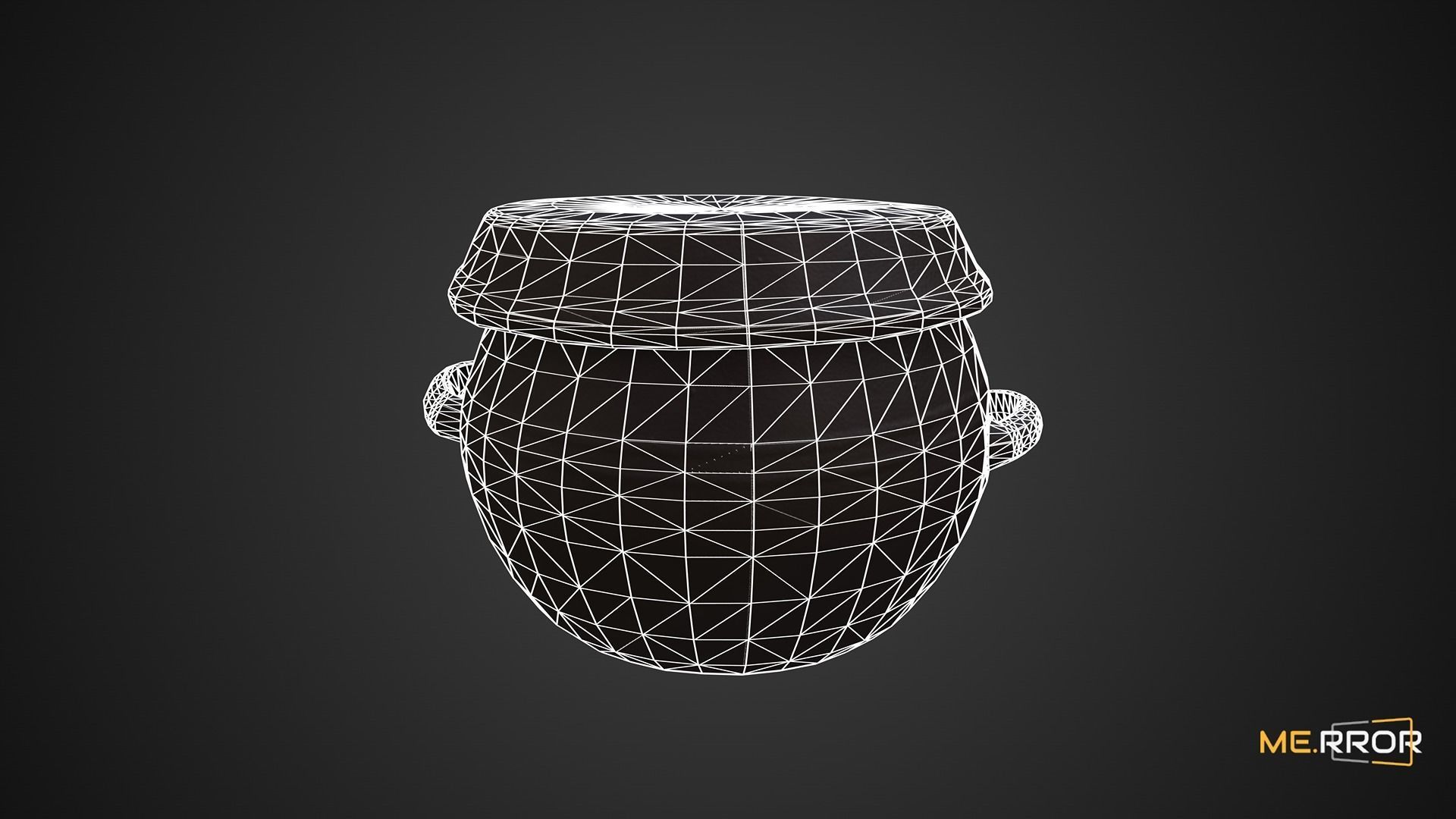 Game Ready Korean Traditional Jar Ong-Gi Low-poly 3D model_7