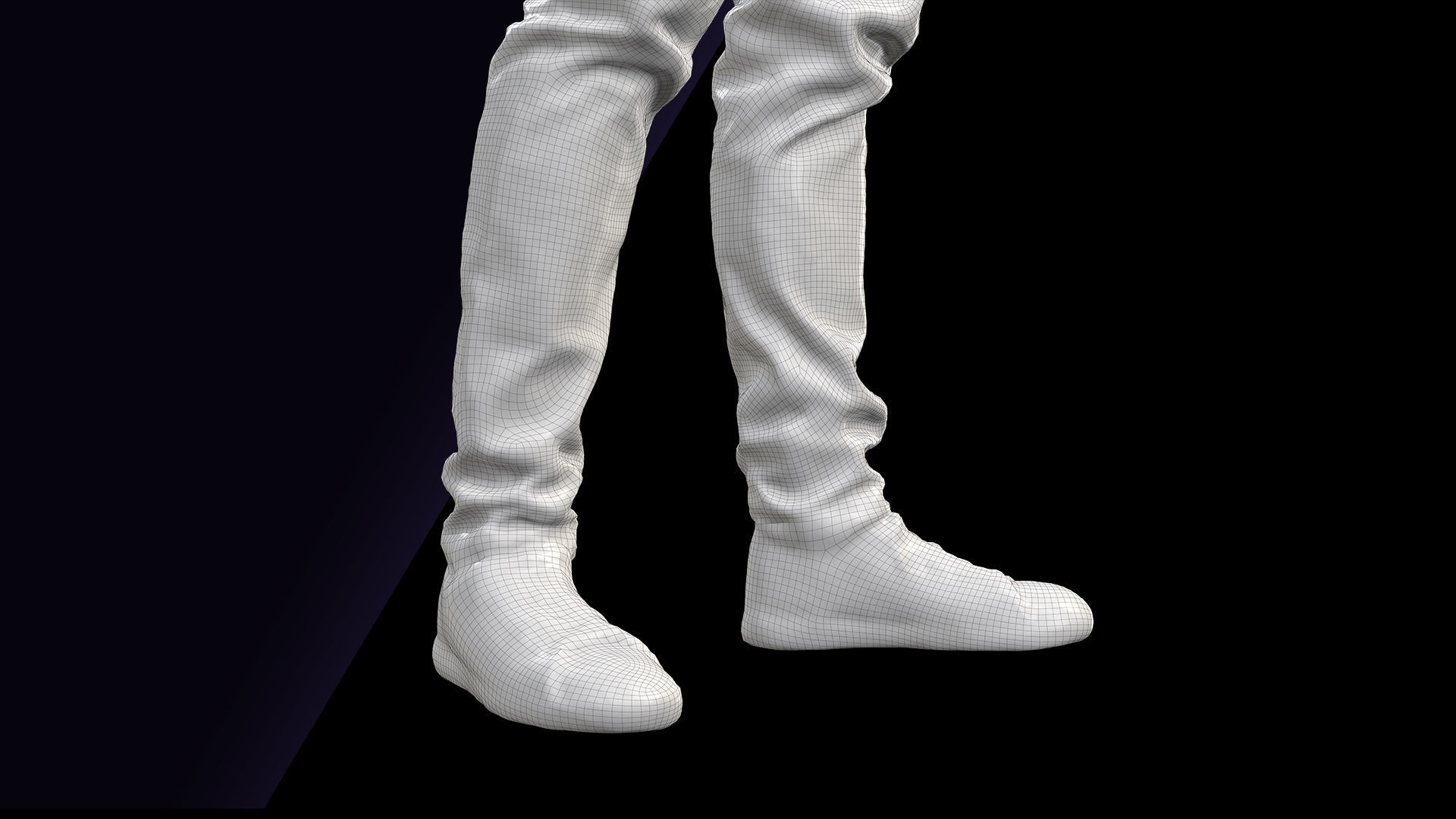 Cleaned 3D Body Scan Ethan White Jacket 3D model_13