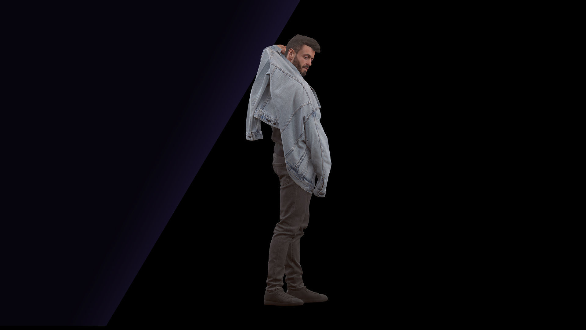 Cleaned 3D Body Scan Ethan White Jacket 3D model_3